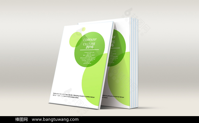 绿色淡雅画册封面设计