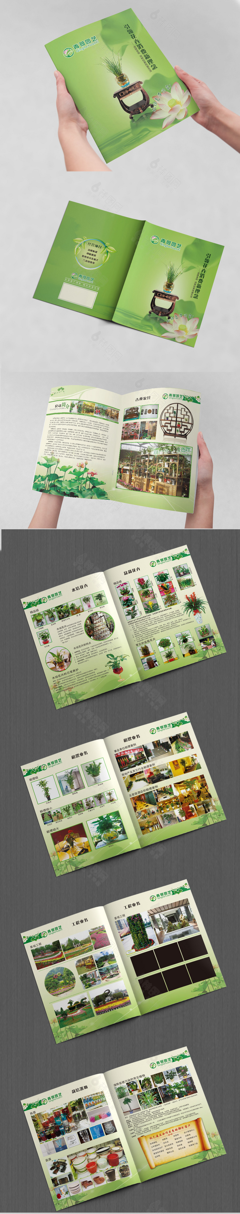 绿植花卉画册宣传设计