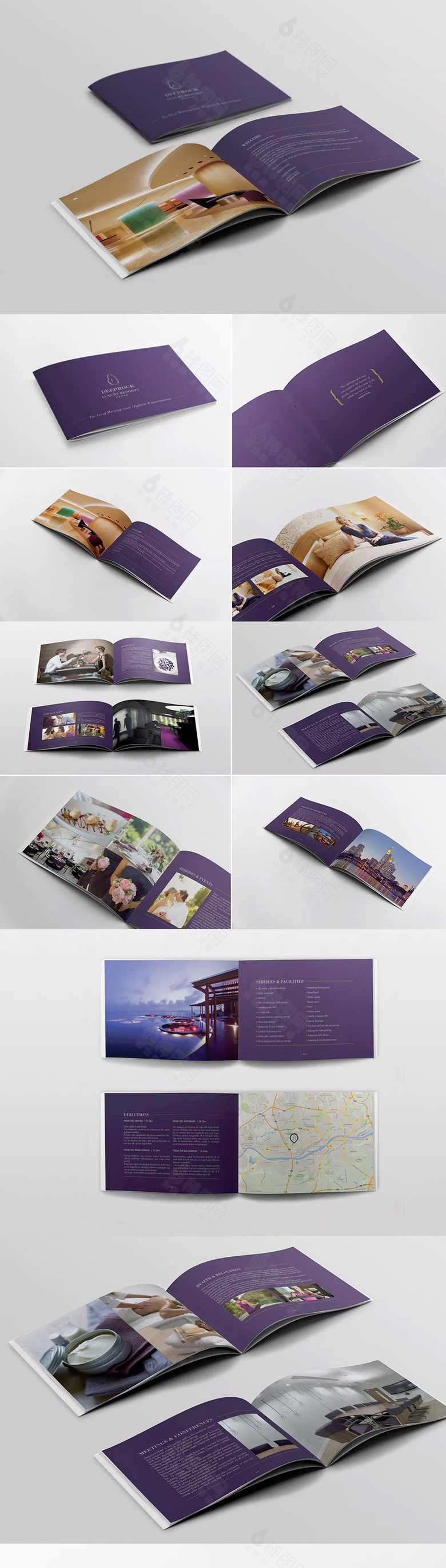 紫色大气企业画册